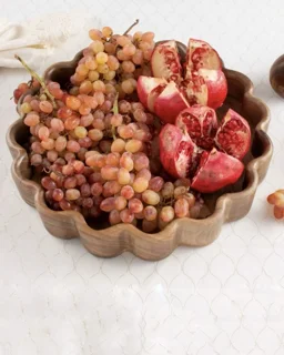 ظرف تارت چوبی گرد اماهوم (چوب گردو) Tart /Round