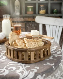 سبد چوبی نان فنیس اماهوم (چوب گردو) 23/Fenice Basket